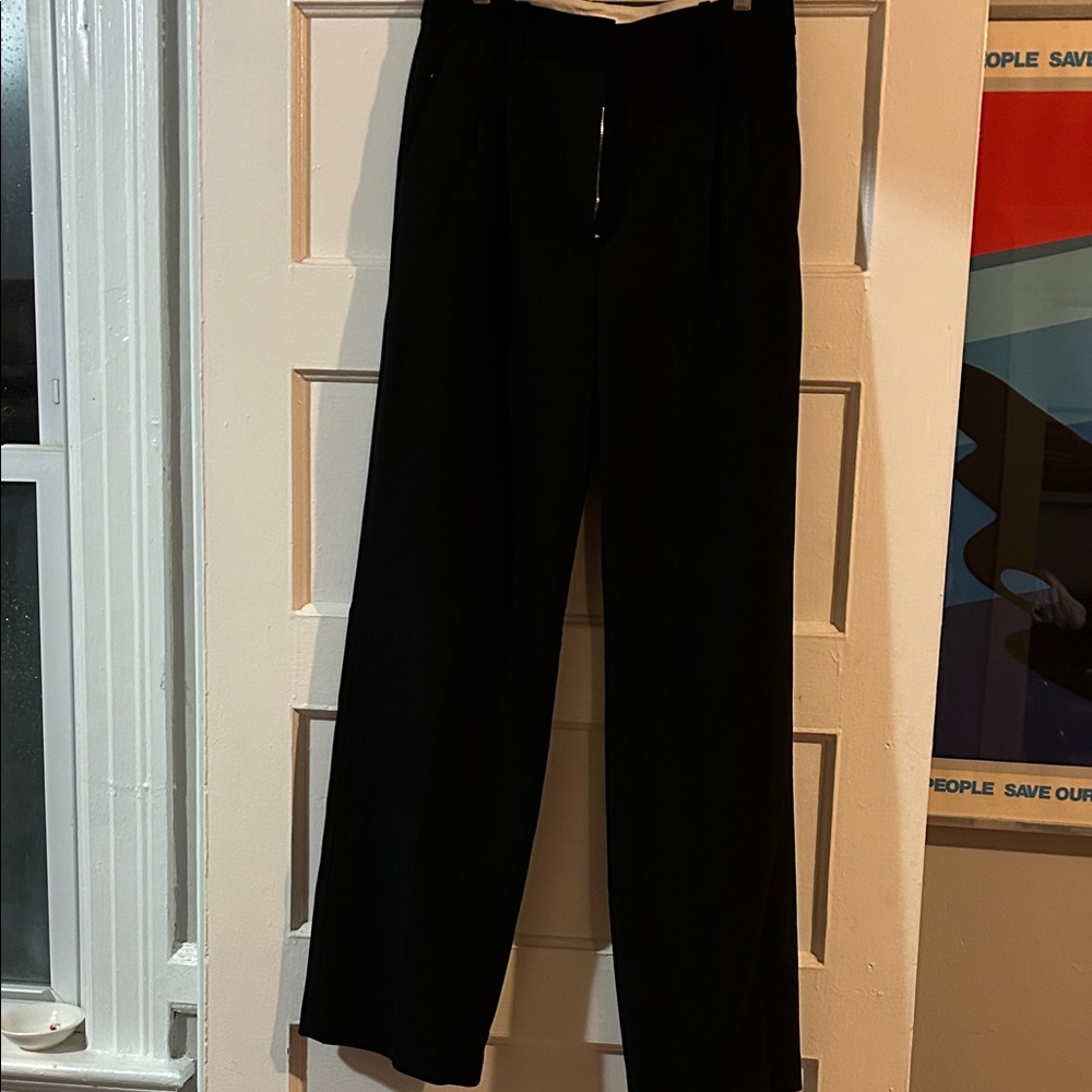Aritzia Black Wide Leg Pants